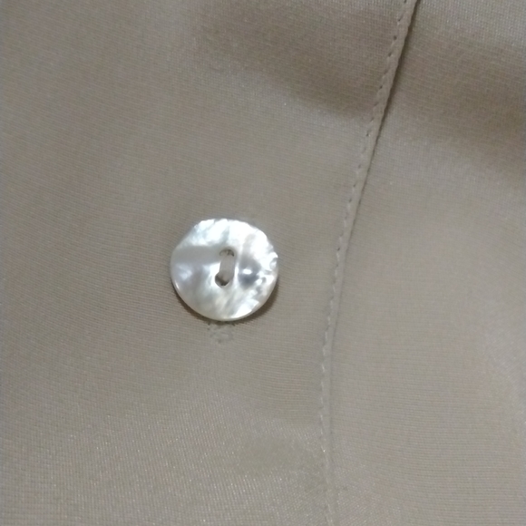 RARE Silk Chico's Design button down shirt - Picture 4 of 4